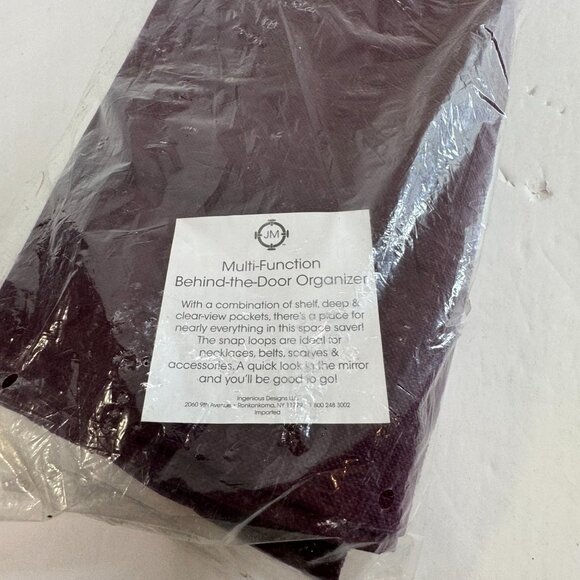 Behind The Door Hanging Organizer Jewelry Storage Purple Multi-Function New - Picture 2 of 6